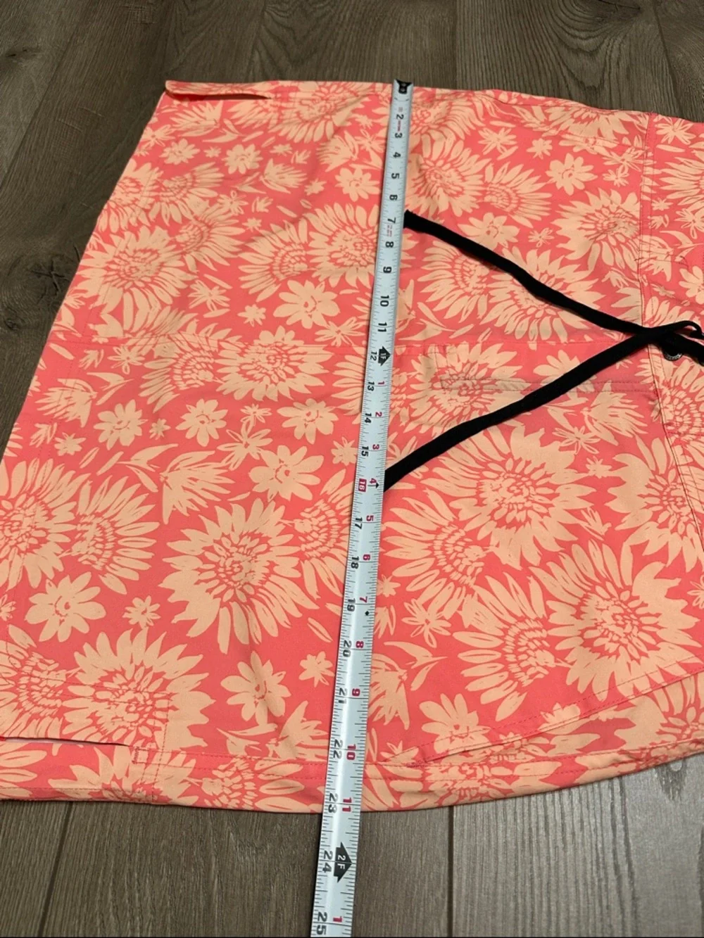 RipSkirt Hawaii 18.5” Pull On Sport Skirt Orange‎ Floral Size XL